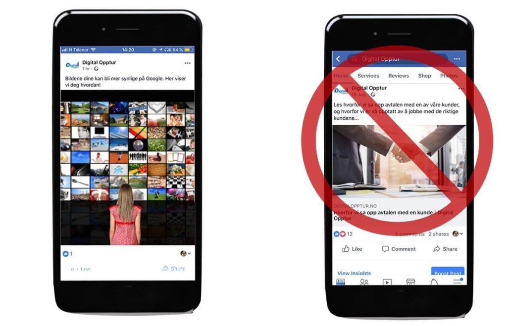 Format for facebook